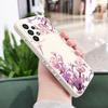 Falling Flowers Case For Samsung Galaxy A73 A53 A33 A23 A13 A72 A52 A52S A32 A22 A12 A71 A51 A31 A21S 4G 5G Cover