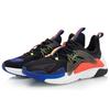 Li Ning Spark Cushioning Slip Resistant Abrasion Resistant Low top Sports Casual Shoes Men's Black Blue AGLQ057-4