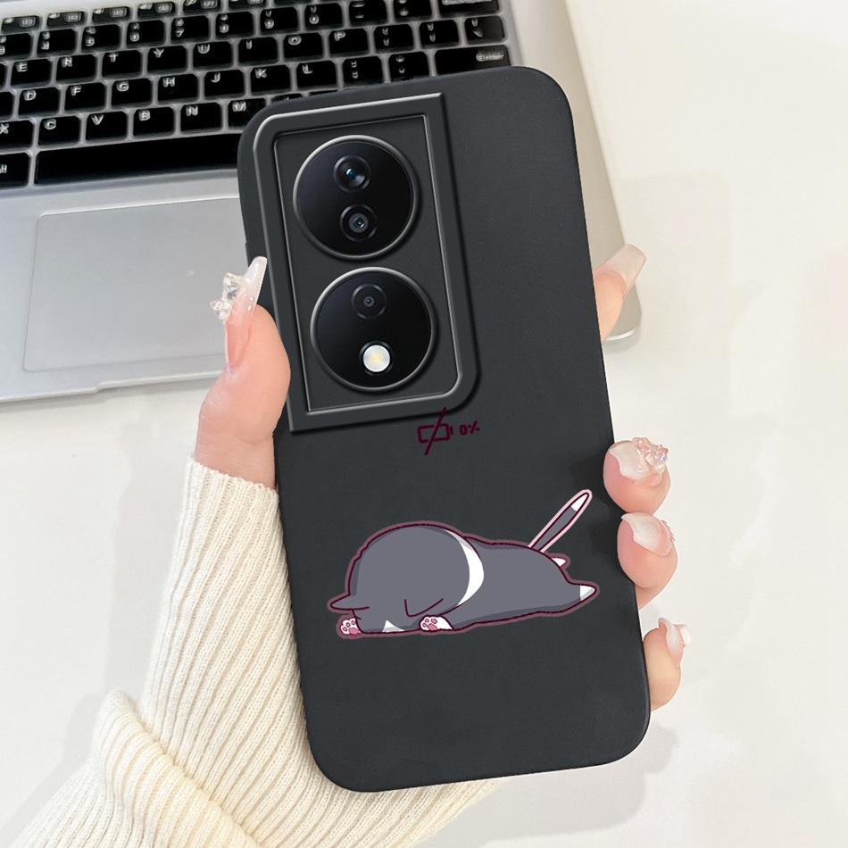 For Honor X7b Cute Panda Rabbit Cartoon Case HonorX7b X 7B 4G CLK-LX1 LX2 LX3 Camera Protective Soft Silicone Phone Cases