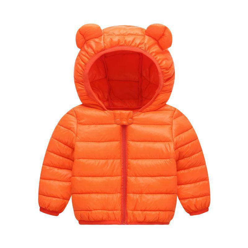 

Куртка для девочек весна осень зима куртка для девочек пальто детская теплая верхняя одежда с капюшоном детская одежда пальто для девочек 80 оранжевый