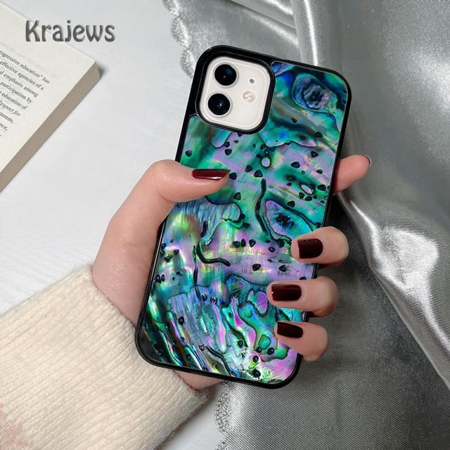 Abalone Sea Texture soft Phone Case Cover For iPhone 17 Air 16 15 14 plus 12 13 pro max coque Shell Fundas