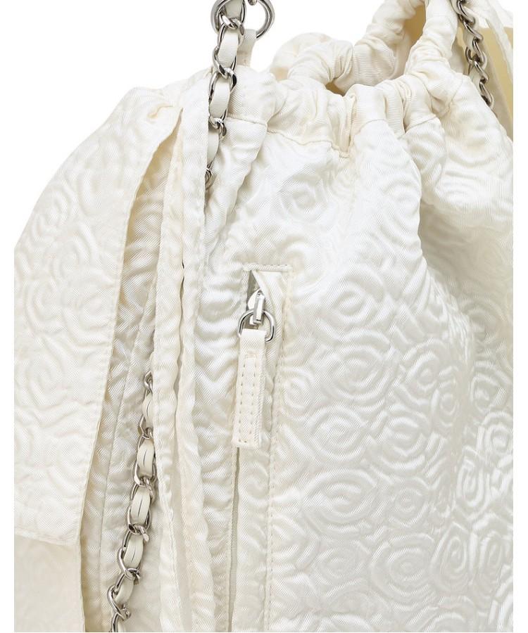 Athe Vanessabruno [Frill] Ivory Frill Chain Backpack And Shoulder Bag M Aaba6F710Iv