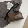 Vintage Women Handbags Soft Leather Shoulder Bag Simple Casual Ladies Messenger Bags High Quality Female Underarm Tote Bag