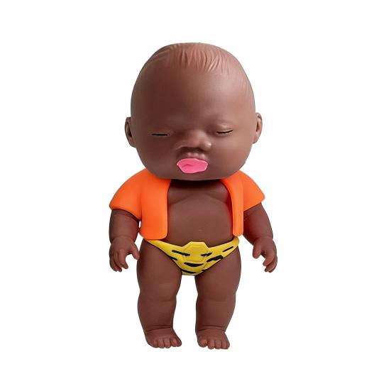 Black Babies Stress Relief Toy Slow Rising Anxiety Relieving Mini Baby Squeeze Toy