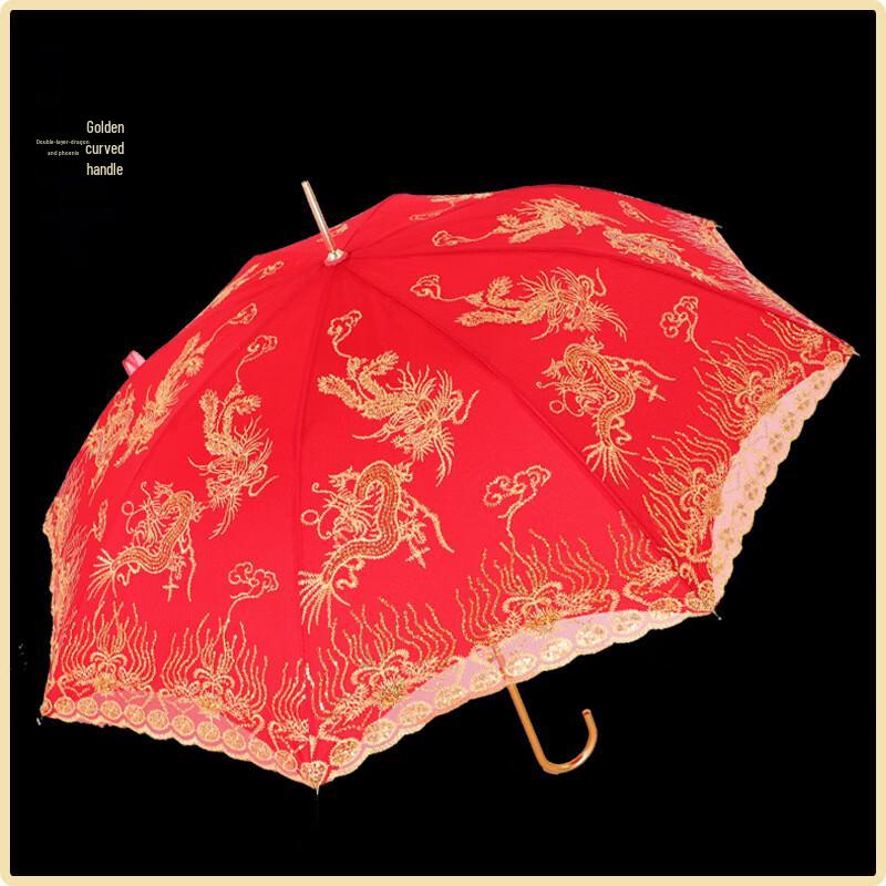 Китайский свадебный кружевной вышитый зонт-трость Наньцзяо 21 inch 8K