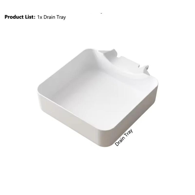 New 1/1pcs Washing Machine Drain Pan,Water Catcher Tray for Front Load Washer Filter Cleaning,Laundry Floor Spill Protector Tool