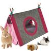 RUI RUI YU Small Animal Tent Hideout  House Pet Nest Bed Shelter With Circular Window For Hamster Rat Hedgehog