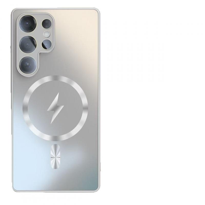 Ultratenký AG Matný Magnetický Kryt Pro Magsafe Pro Samsung Galaxy S25 S24 S23 Ultra Plus Ochranné Sklo Objektivu Nárazuvzdorný Kryt