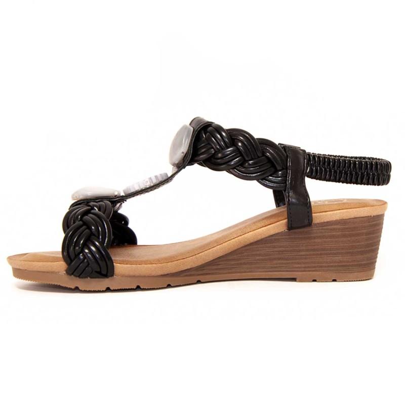 Sandalia De Cuña Para Mujer. Montevita Confoli 104964
