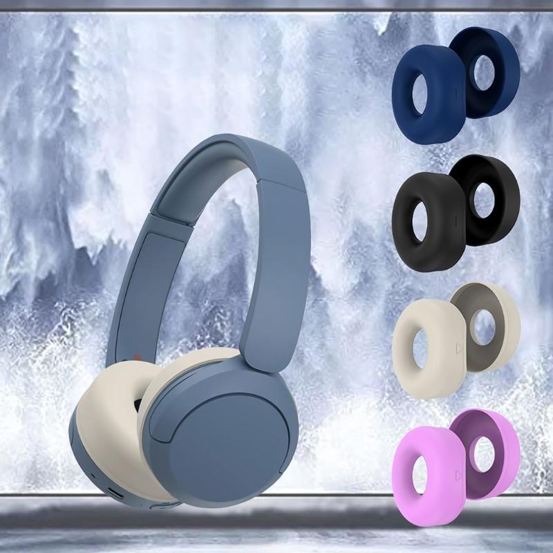 Silicone Ear Pads Caps Protective Cover for WH-CH520 Earphone Keep Headphones Safe and Secure Earpad Cushions