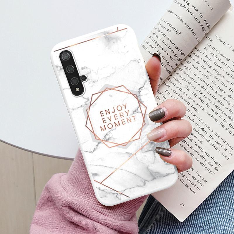 Marble Pattern Phone Case For Huawei Nova 5T Protective Cover Case Soft Funda For Huawei Nova 5T Nova5T 5 T Coque Silicone Capa