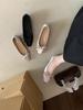 Bow Light Mouth with Skirt Fairy Style Ballet Shoes 2025 New Niche Gentle Elegant Fashion Grandma Shoes