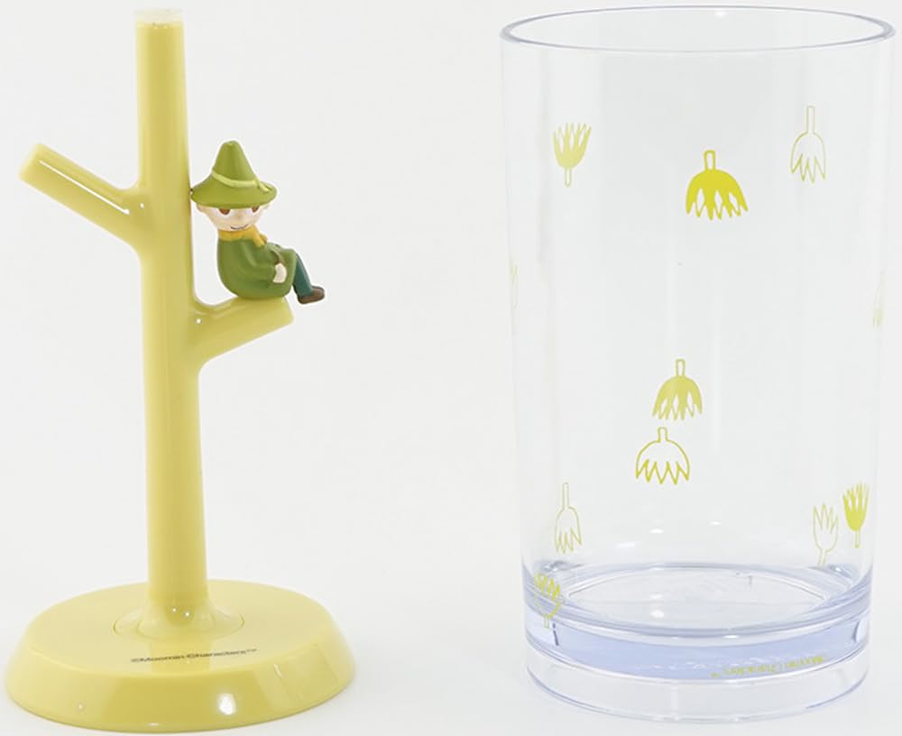 Hrnek na kloktání Hashy MOOMIN Snufkin Hrnek a Stojánek na figurku Hygienický Vnitřní a Stojánek, Sada, Odkapávač, MM-3254