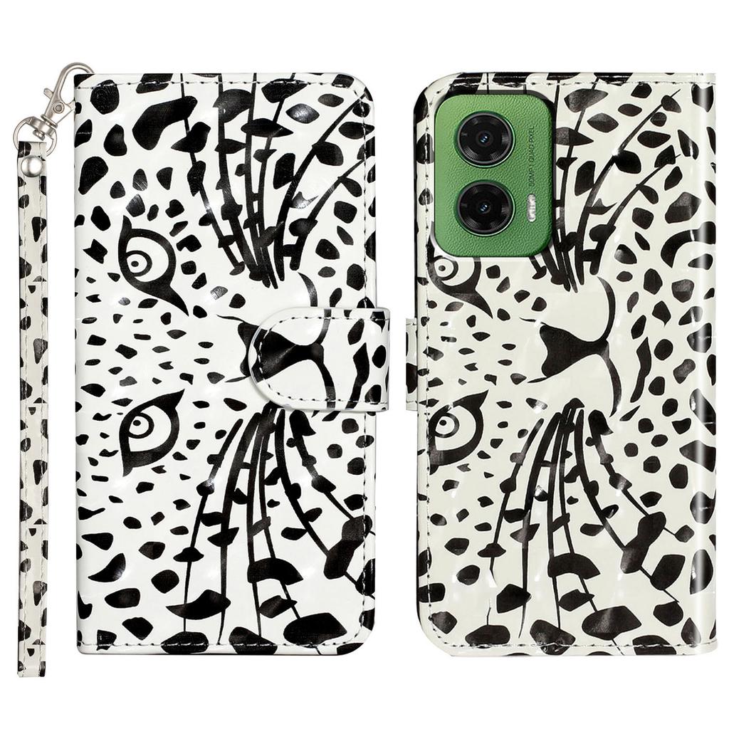 For Motorola Moto G35 5G Case 3D Pattern Printed Phone Leather Phone Cover