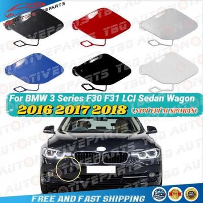 Front Bumper Tow Hook Cover For BMW 3 Series F30 F31 LCI Sedan Wagon 2016- 2018