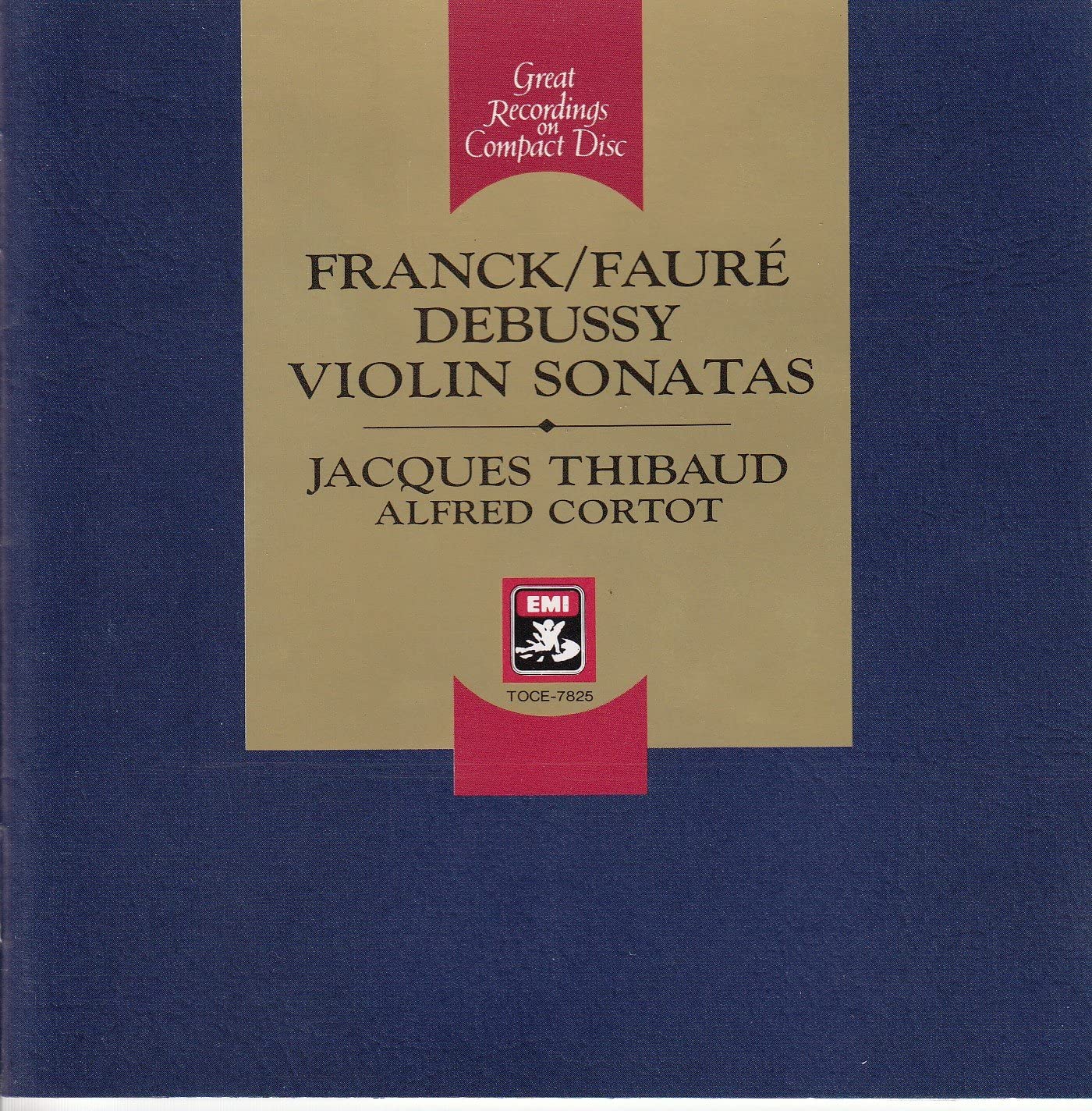 

CD THIBAUD (JACQUES) - Debussy: VN Sonata TOCE7825 Japan ObiClassical Used