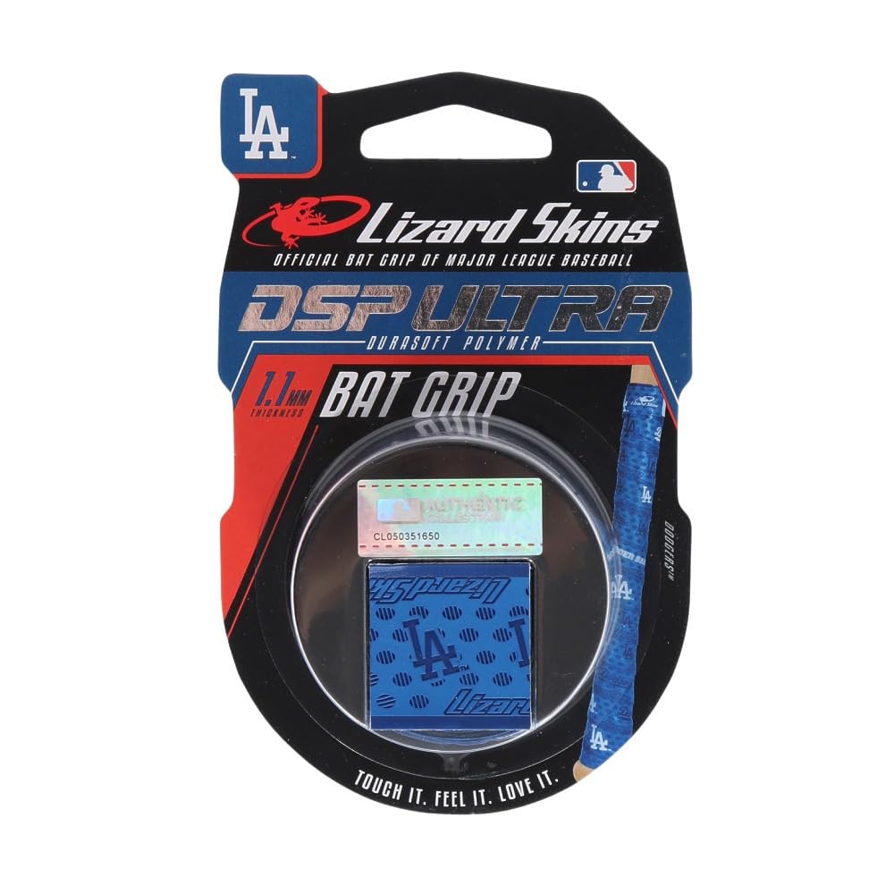 

Lizard Skins DSP Ultra Bat Grip Tape 1.1mm - General Use - Dodgers (LA) - Baseball Accessories - Bat Batting - MLB (Major League Baseball) - DSPUBB1LA