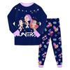 Children's Fashion Suit Skirt Round Neck Long Sleeve Top Pants