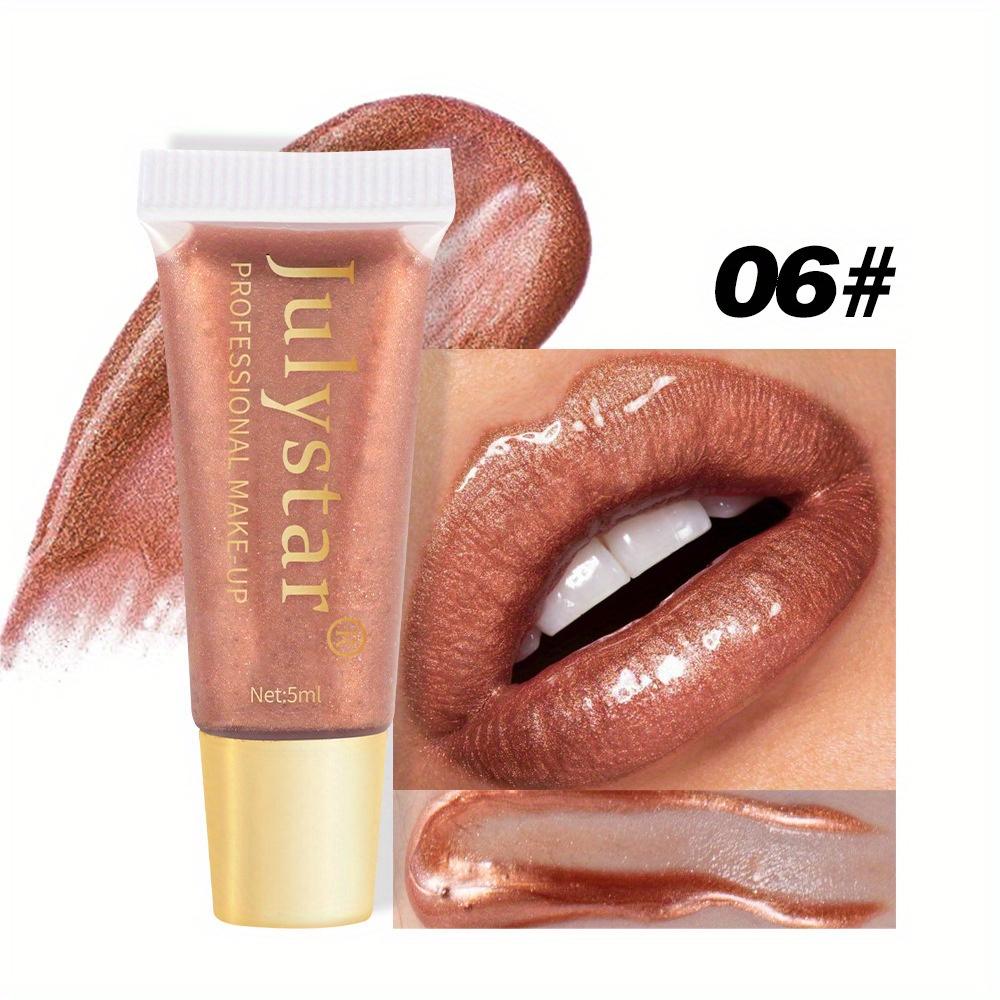 

Увлажняющий блеск для губ с перламутровым блеском, стойкое водостойкое и водоглянцевое масло для губ, легкий цветной макияж для губ 5ml