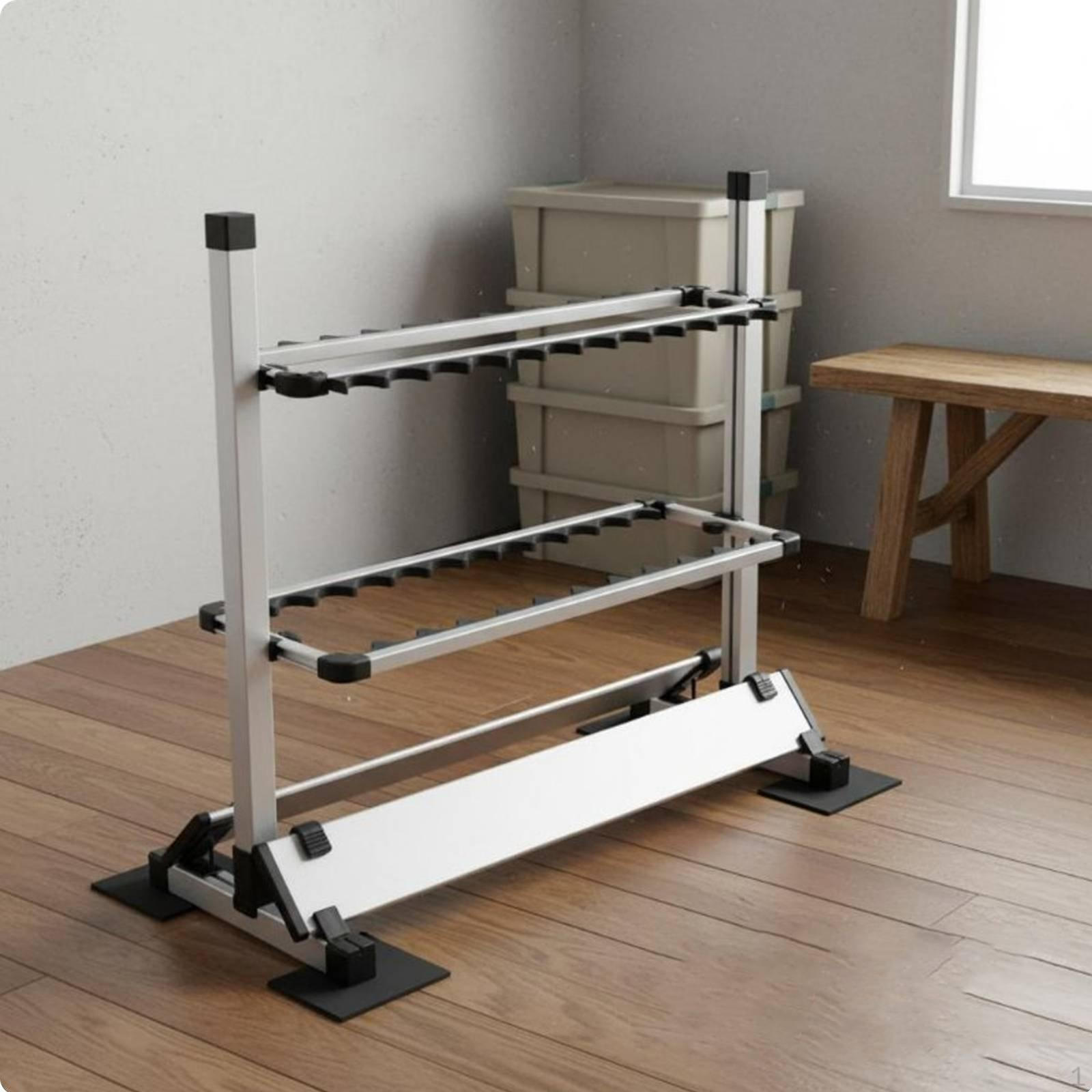 Fishing Rod Display Rack Aluminum Holder