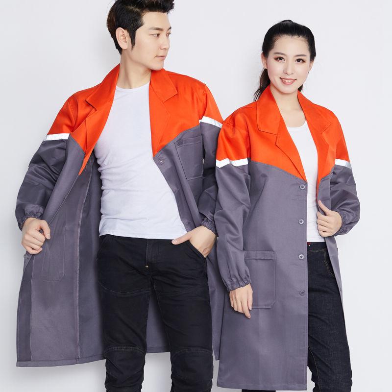 Unisex Blue Smock: Long, Wear-Resistant, Dirt-Resistant Labor Protection for Autumn/Winter - Ideal for Warehouse Management and Handling.