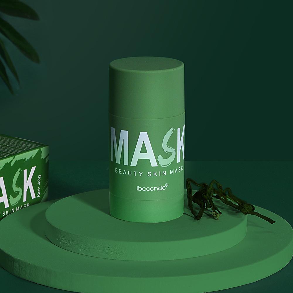 Green Tea Smear-on Solid Mask Cleans Dead Skin Improves Skin Condition Rejuvenates Skin Refreshes Facial Cleansing Mask