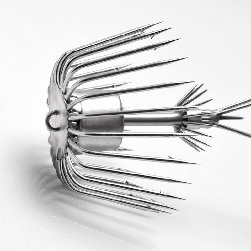 Double Umbrellas Jigs Hook Fishing Tackle Two Layer Squid Hook 22/24/26 Claw Sharply Fish Hook Fishing Accessories