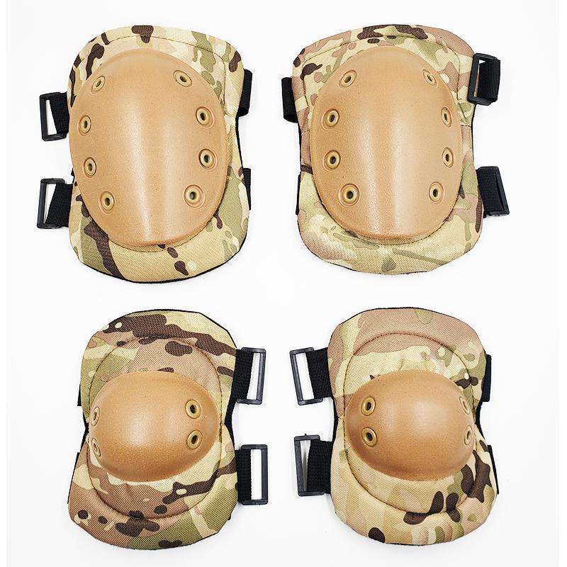 Adult Camo Tactical KneePad Elbow Pads CS Training Cycling Protector Army Airsoft Outdoor Sports Protective Kneepad Safety Gear