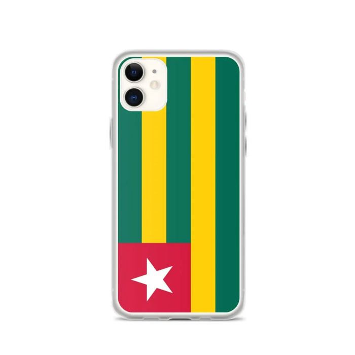 Coque pour iPhone - Drapeau du Togo - iPhone 11 - Silikonová polévka - Design léger