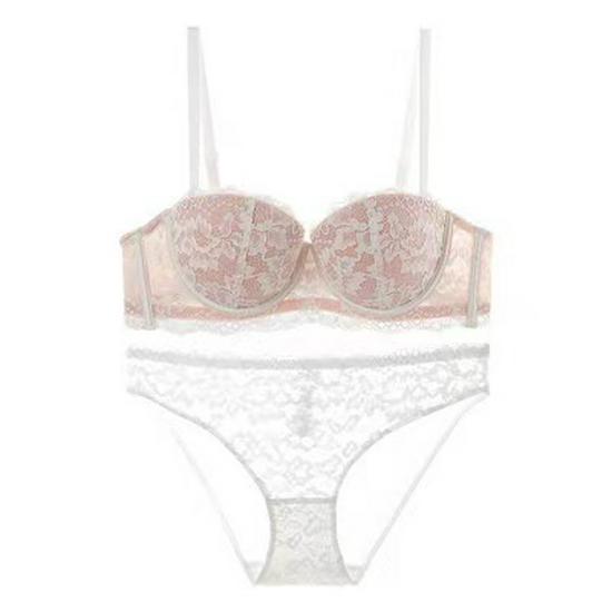 Französische Spitze Bügel Halbschalen BH für Damen - Weich, Stützend, Verstellbar, Sexy