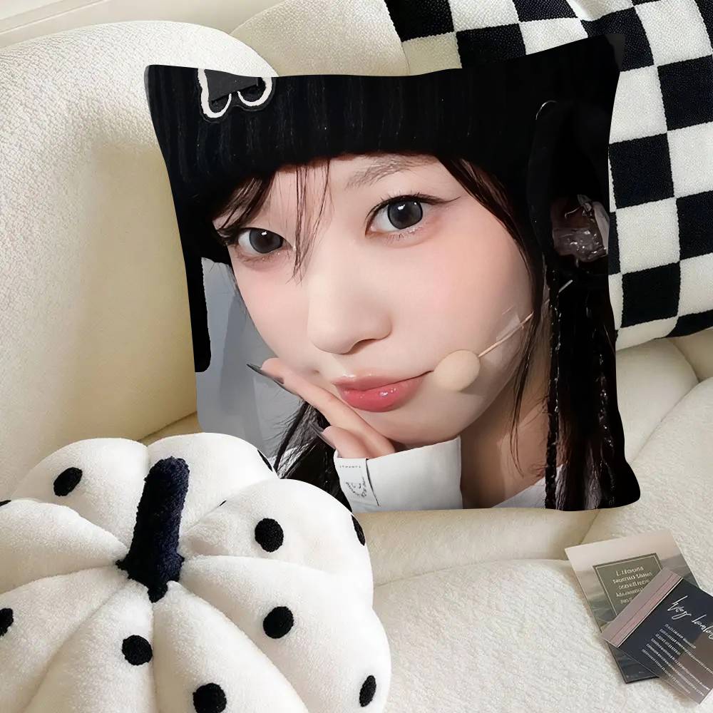 Korean Singer Sakai Moka Pillow Case Fashion Square Pillowcase Bedroom Sofa Room Ins Decoration Leisure