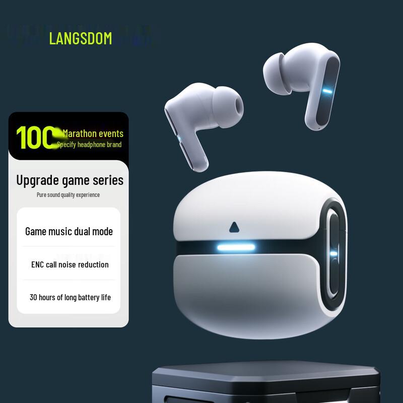 Lanston THETA PRO True Wireless Earbuds with Low Latency and ENC Noise Cancelling