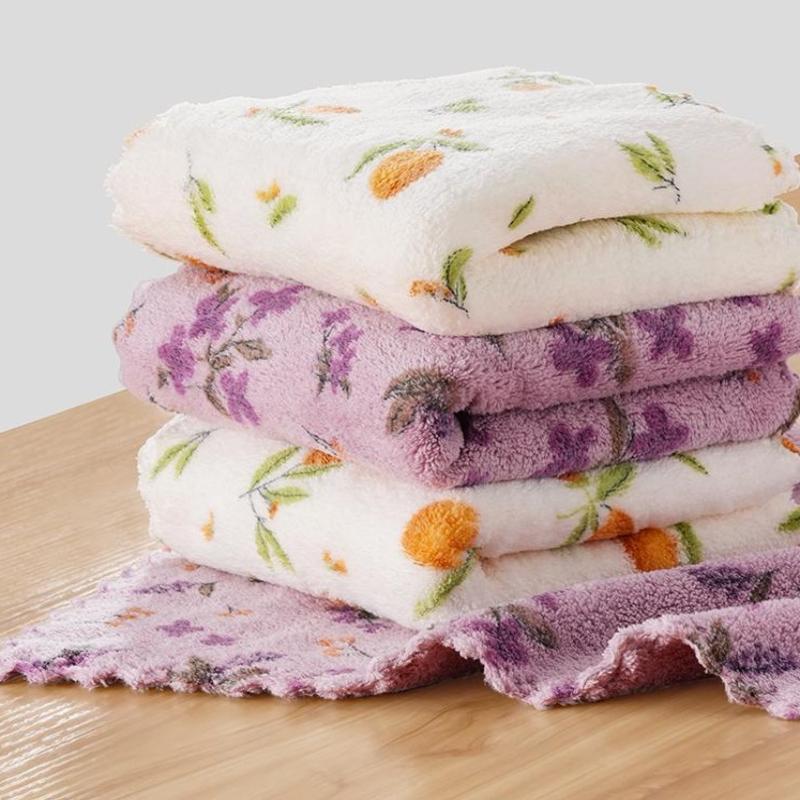 10Pcs Dishcloth Kitchen Dish Cloths,Non-Stick Oil Highly Absorbent,Fast Drying Reusable Kitchen Towels For Cleaning Cloth