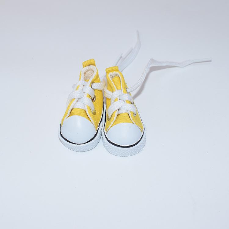 20CM Cotton Doll Shoes: 6 Points BJD Casual Mini Canvas Shoes, 5CM Size