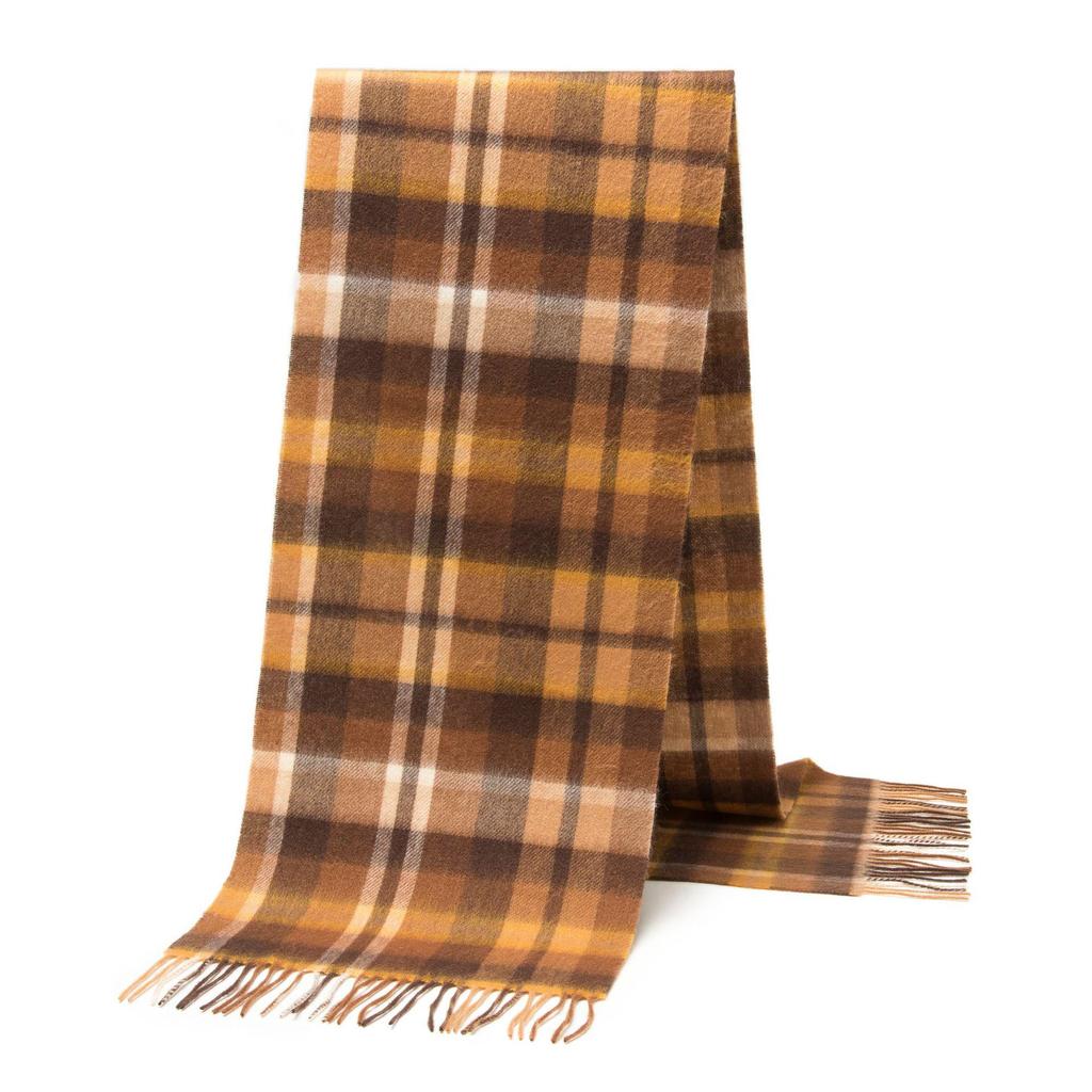 2025 British Plaid Wool Scarf for Men & Women - Warm, Autumn/Winter Style