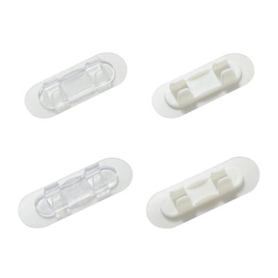 10pcs Cord Wire Organizer Cable Finishing Desktop Cable Holder Device Clipper for Bathroom Wall Door Tile Glass Fixing