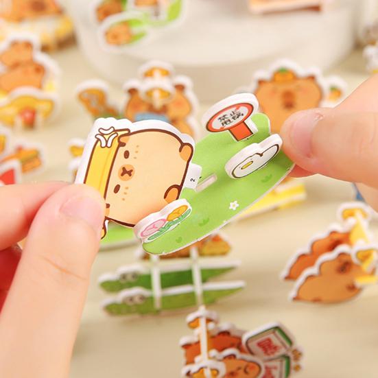 25/30Pcs DIY 3D Animal Puzzle Set Insect Dinosaur Panda Puzzle Assembly Activity Game Kids Educational Jigsaw Toy Classroom Prizes Party Favors