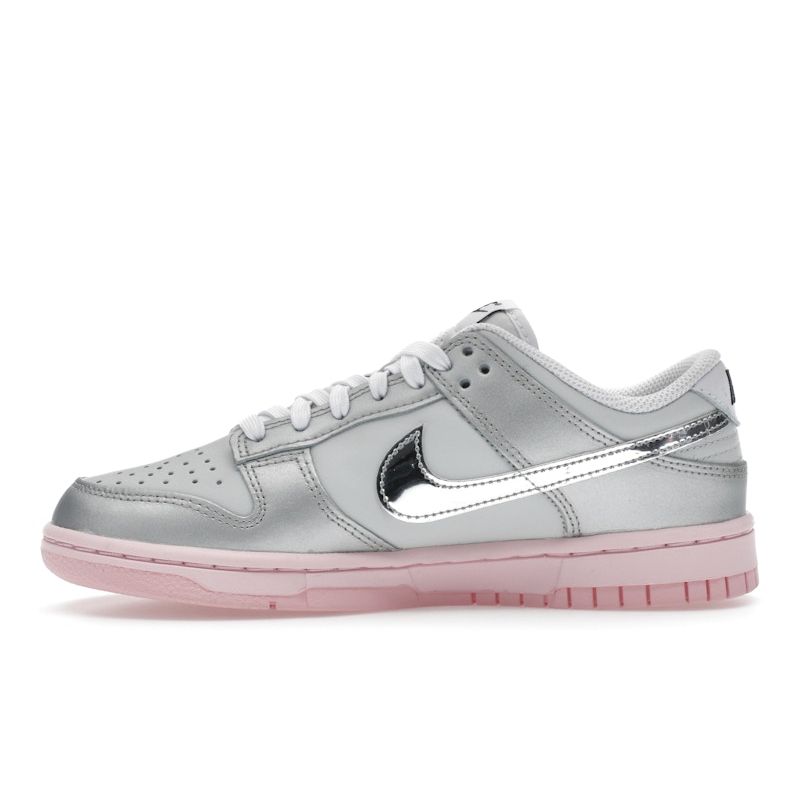 Nike Dunk Low LX Photon Dust Pink Foam Women Sneakers Grey Medium-Soft-Pink Metallic-Silver HM3698-006