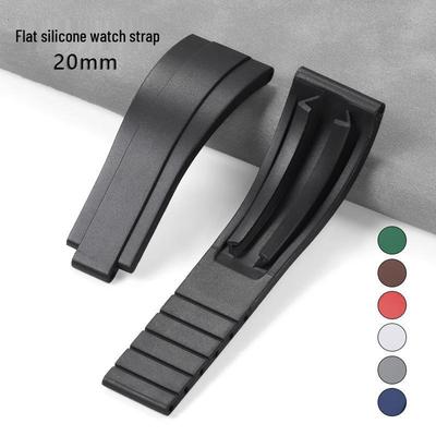 Rolex-kompatibles 20mm Silikonarmband für Seiko-Uhren