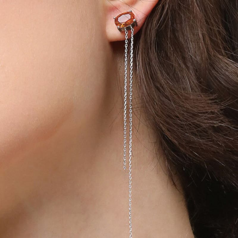 DU T`Ai PONT Unbalanced Drop Earrings