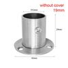 Steel Furniture Hardware Closet Pole Sockets Closet Flange Hang Rod Support Tube Bracket Rod Holder