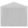 VidaXL Tente de Réception Blanc Tonnelle Pavillon Chapiteau de Jardin Patio 90338