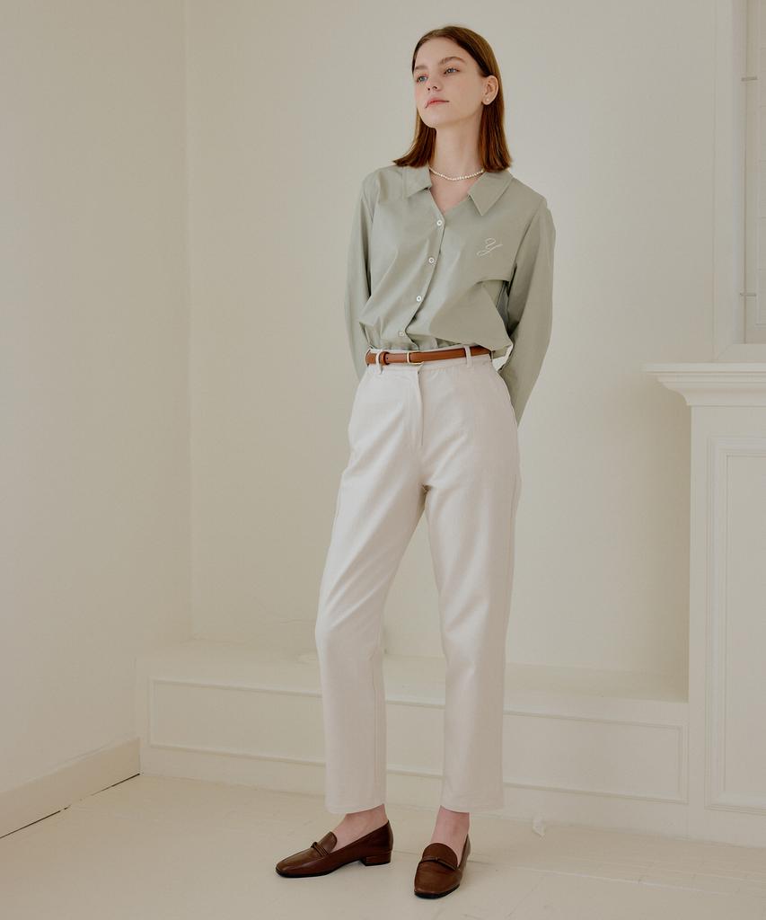 Yeoppe Cotton Crop Pants_Ivory