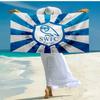 1PC Blue Sheffield With Owl  Beach Towel - Soft,  Absorbent Microfiber, Lightweight, Ideal for The Beach, Parties, Travel, Camping Fan Gifts