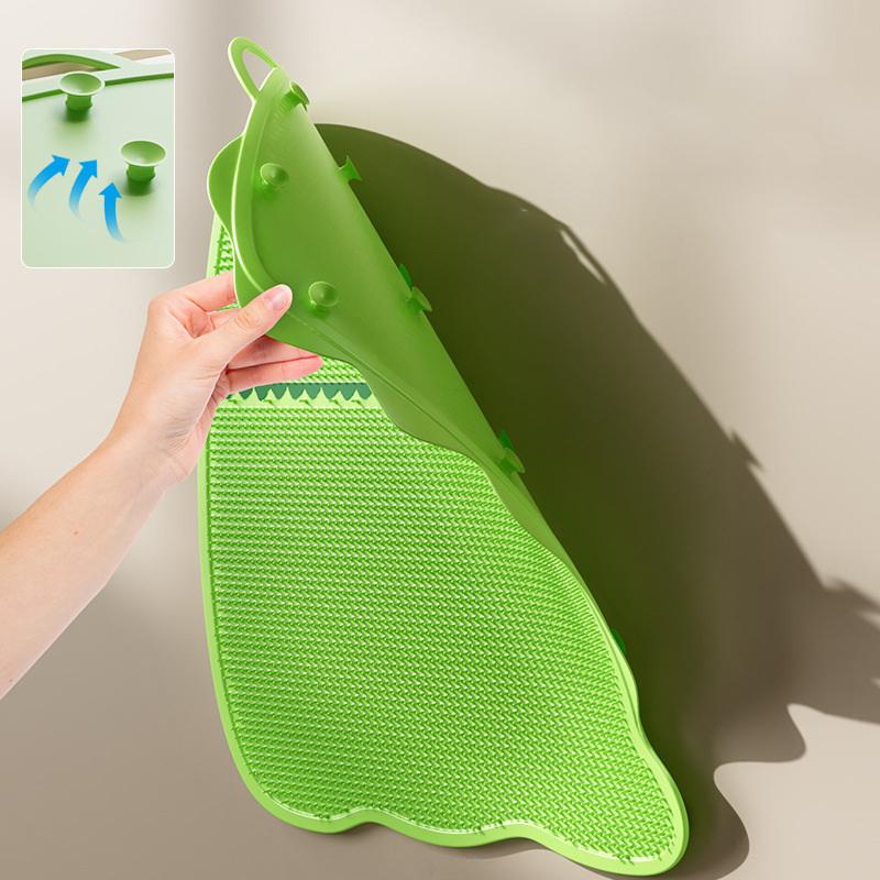 Small Dinosaur Foot Massager, Exfoliating Mat, Bathroom Shower Mat, Non-Slip Mat, Home Decor, Bathroom Accessory.