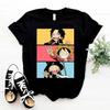 2026 New Fashion One Piece Men's and Women's T-shirt Short Sleeves Shanks Japanese Anime Niche Parent-child Breathable Clothes