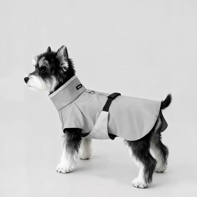 

Winter Dog Coat Jacket Pomeranian Poodle Bichon Frise Schnauzer Welsh Corgi Dog Clothes Warm Pet Clothing Apparel Puppy Costumes S серый