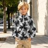 Athletische Pulloverjacke für Jungen und Mädchen mit Stehkragen und Reißverschluss, Farbe Lose Passform Sport-Außenbekleidung für Kinder