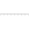 VidaXL Garden Fence with Spear Top Steel 1426 X 60 Cm Black 277600