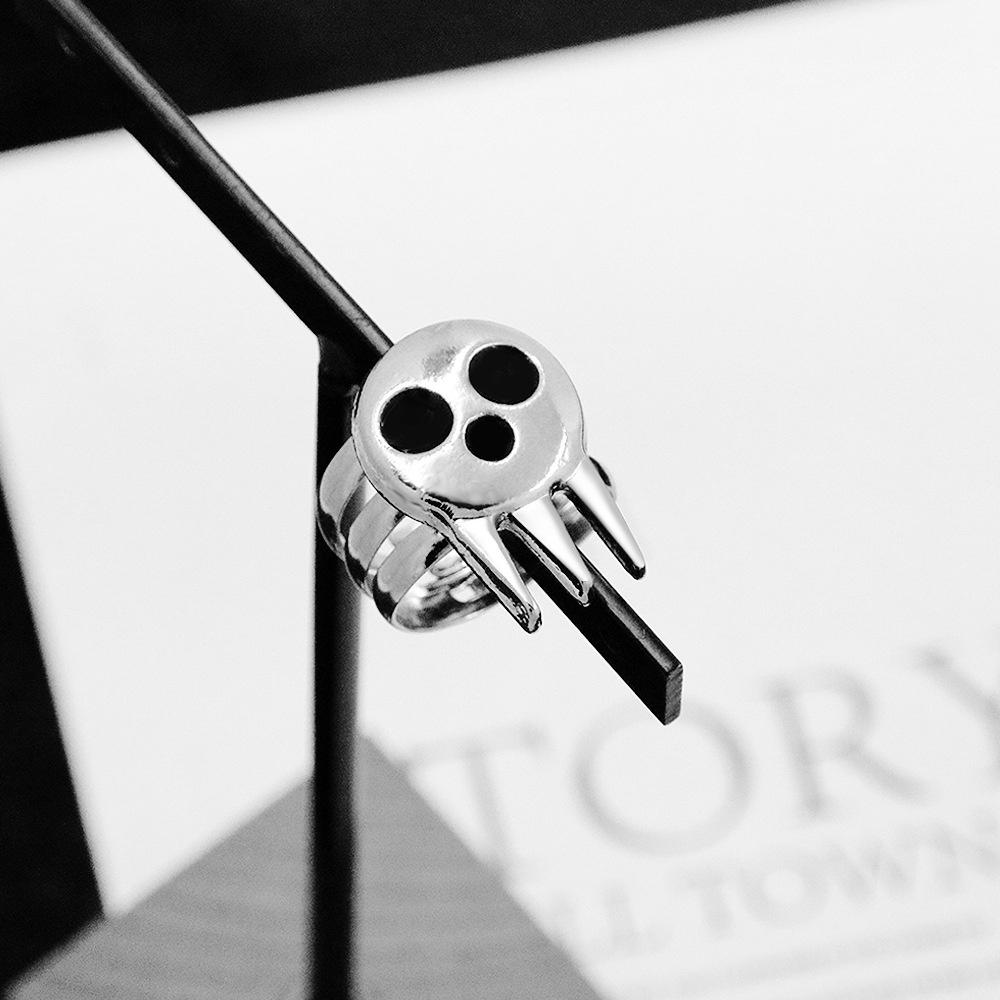 Anime Soul Eater Death The Kid Cosplay Rings Unisex Adjustable Ring Prop Accessories Jewelry